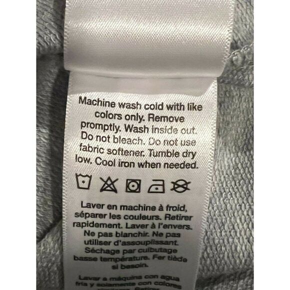 DKNY Sport Women's Gray Rhinestone Logo Cotton Hoodie Extra Large NWT - Picture 7 of 9